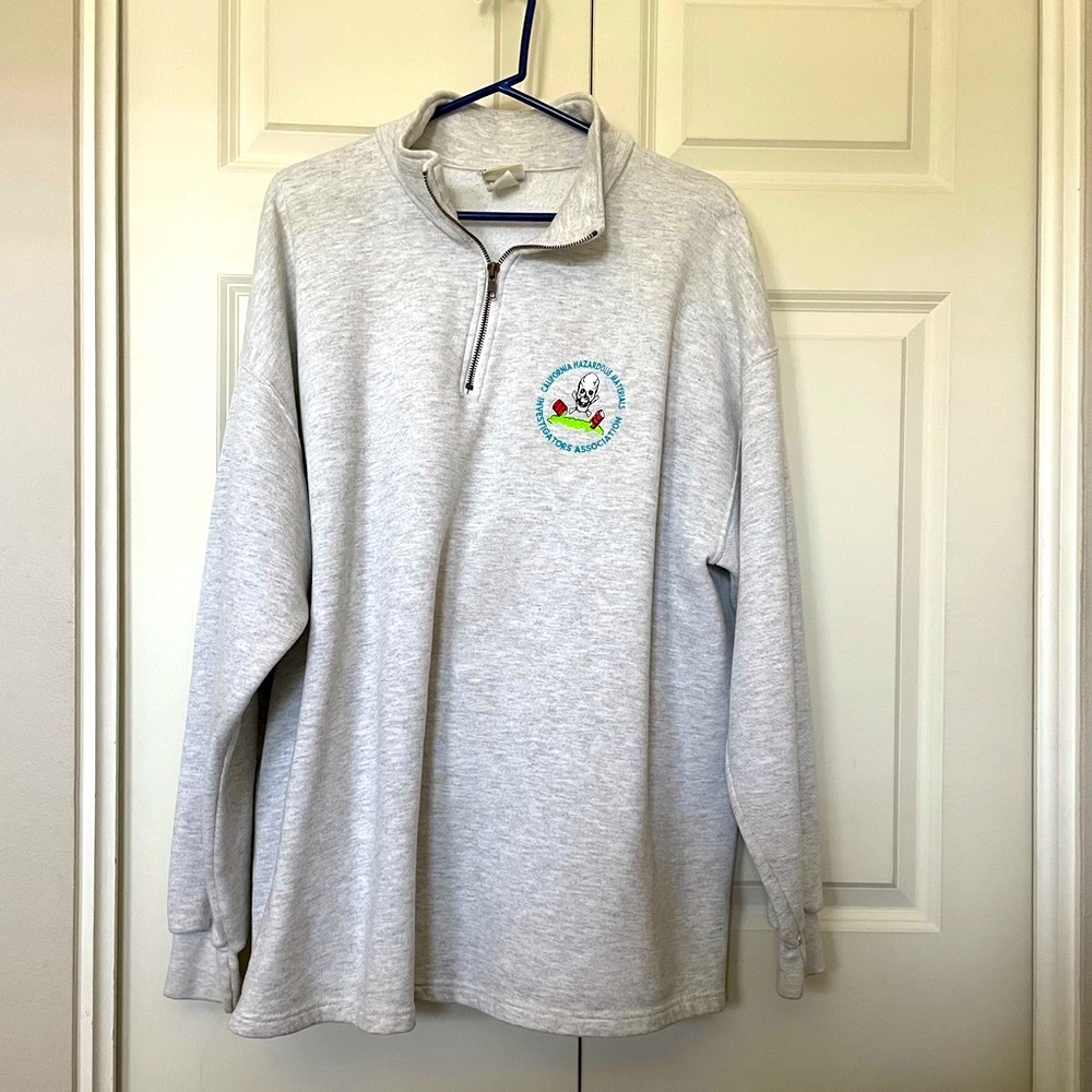 Lee Heavy Weight Half Zip Sweatshirt with logo